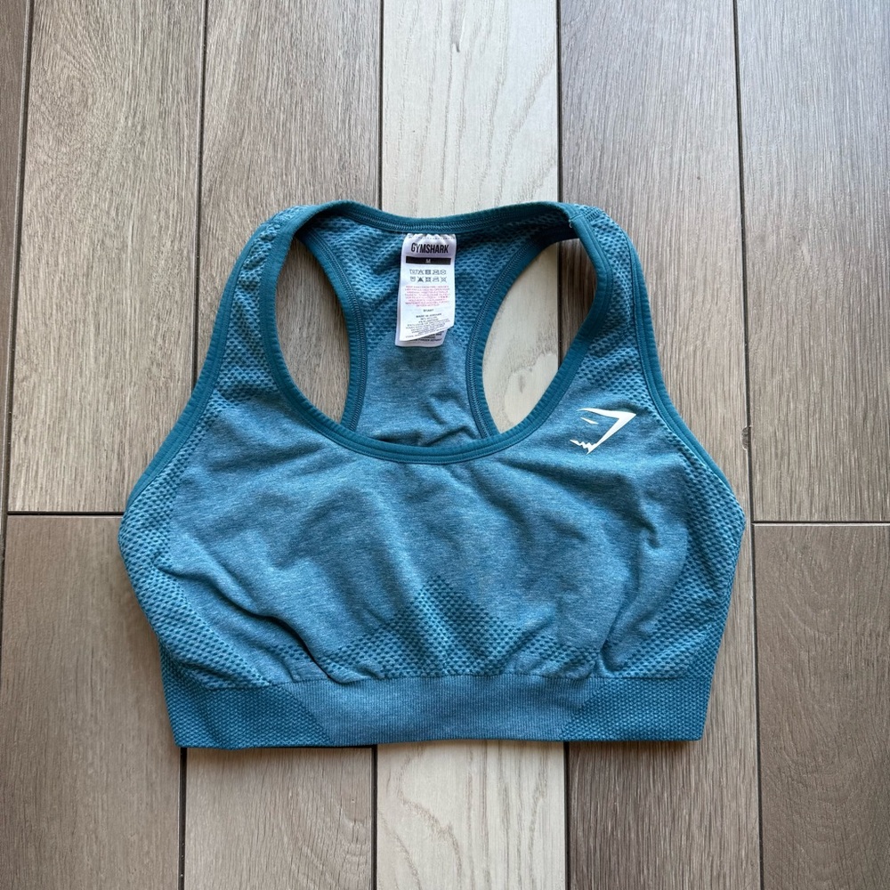 Gymshark Blue Racerback Sports Bra